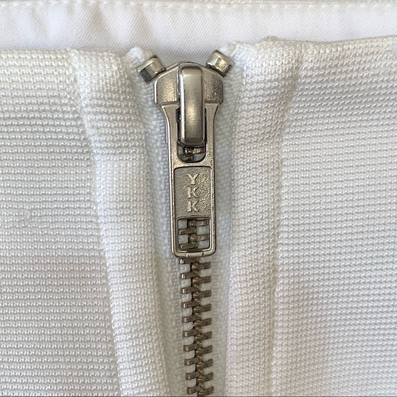 𝅺HELMUT Lange Rafter Side Zip Miniskirt in Black and White Size 10 - Picture 9 of 13